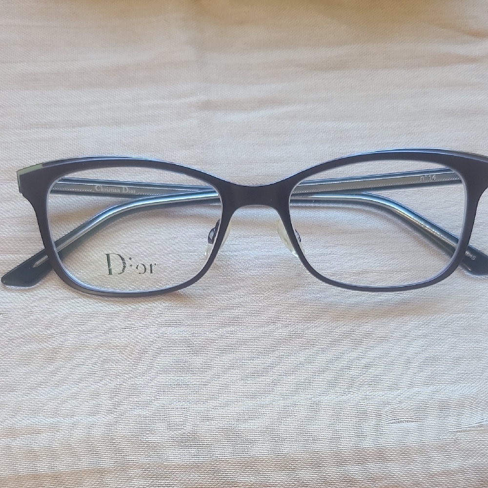 NEW & AUTHENTIC CHRISTIAN DIOR FRAMES MODEL N14, 52-17-145, COLOR DARK BROWN MVZ